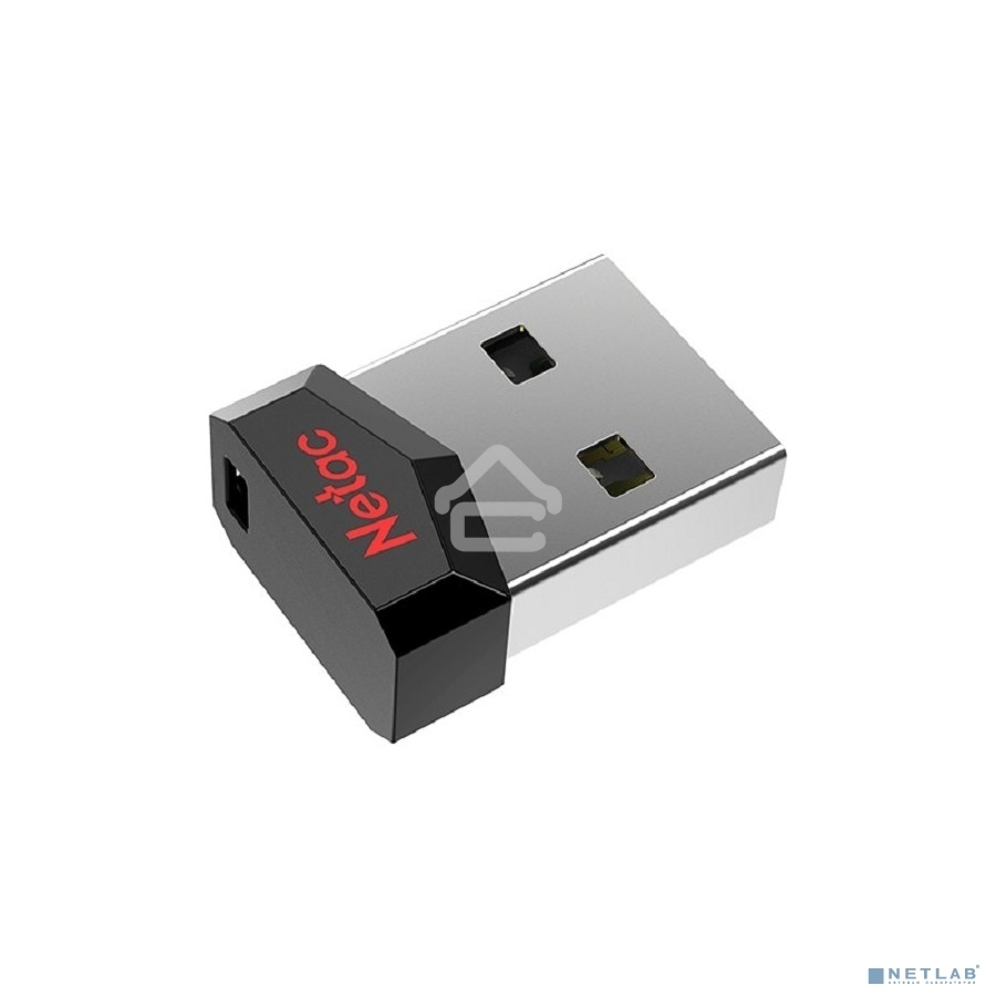 Флешка USB Netac UM81 (NT03UM81N-032G-20BK), 32Gb, USB 2.0, R/W 30/10, черный/красный