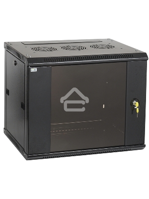 Шкаф LINEA W 12U 600x600 мм дверь стекло, RAL9005 ITK