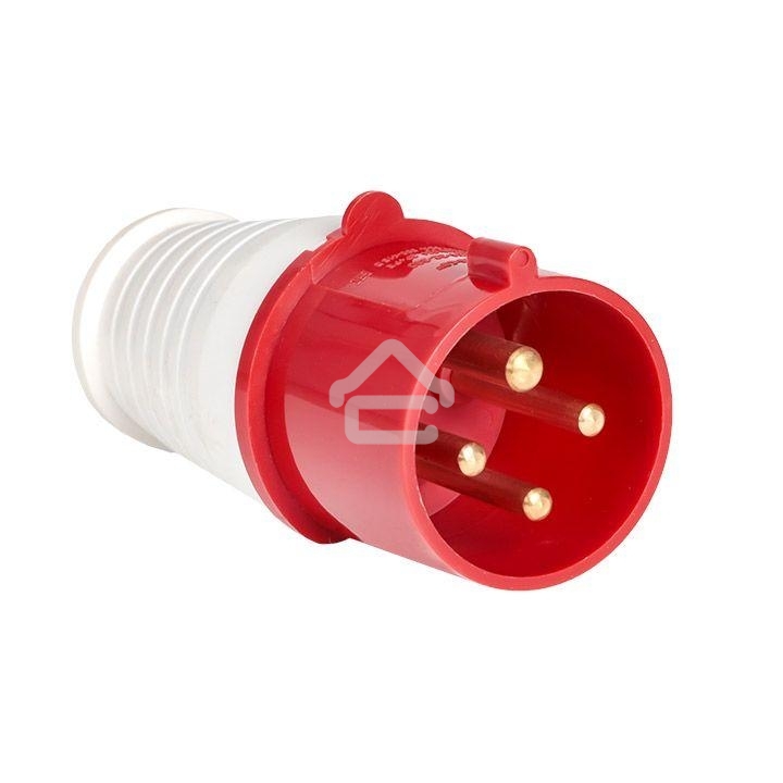 Вилка эл. каб. 32А 3P+РЕ 380В IP44 (024) EKF ps-024-32-380