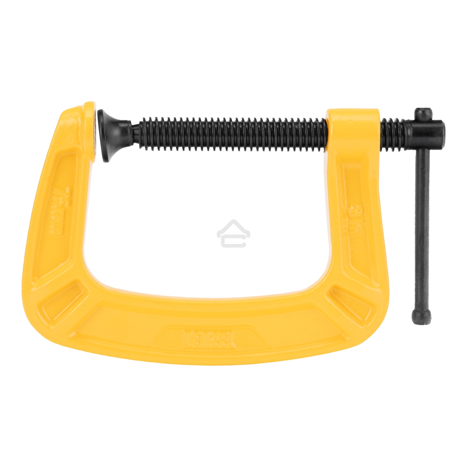 Струбцина Denzel G-образная усиленная, 75 мм