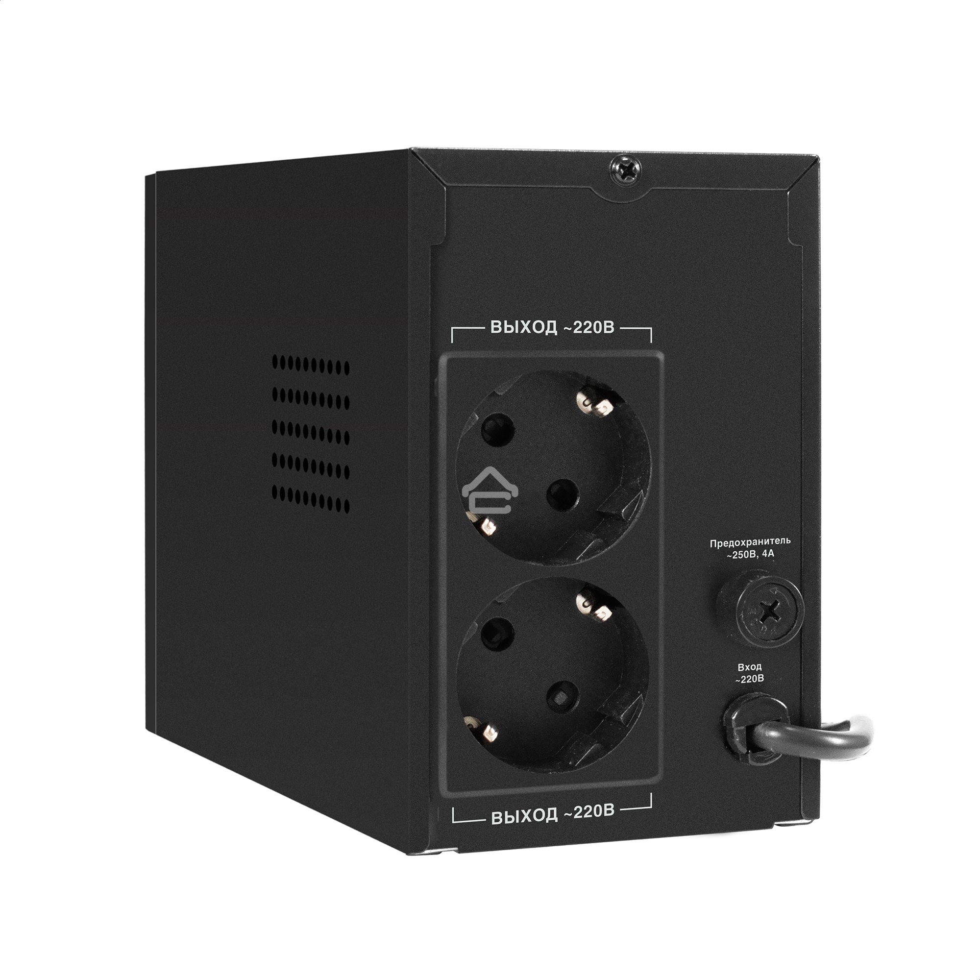 Источник бесперебойного питания ExeGate Power Smart ULB-500.LCD.AVR.2SH <500VA/300W, LCD, AVR, 2*Schuko, металлический корпус, Black>
