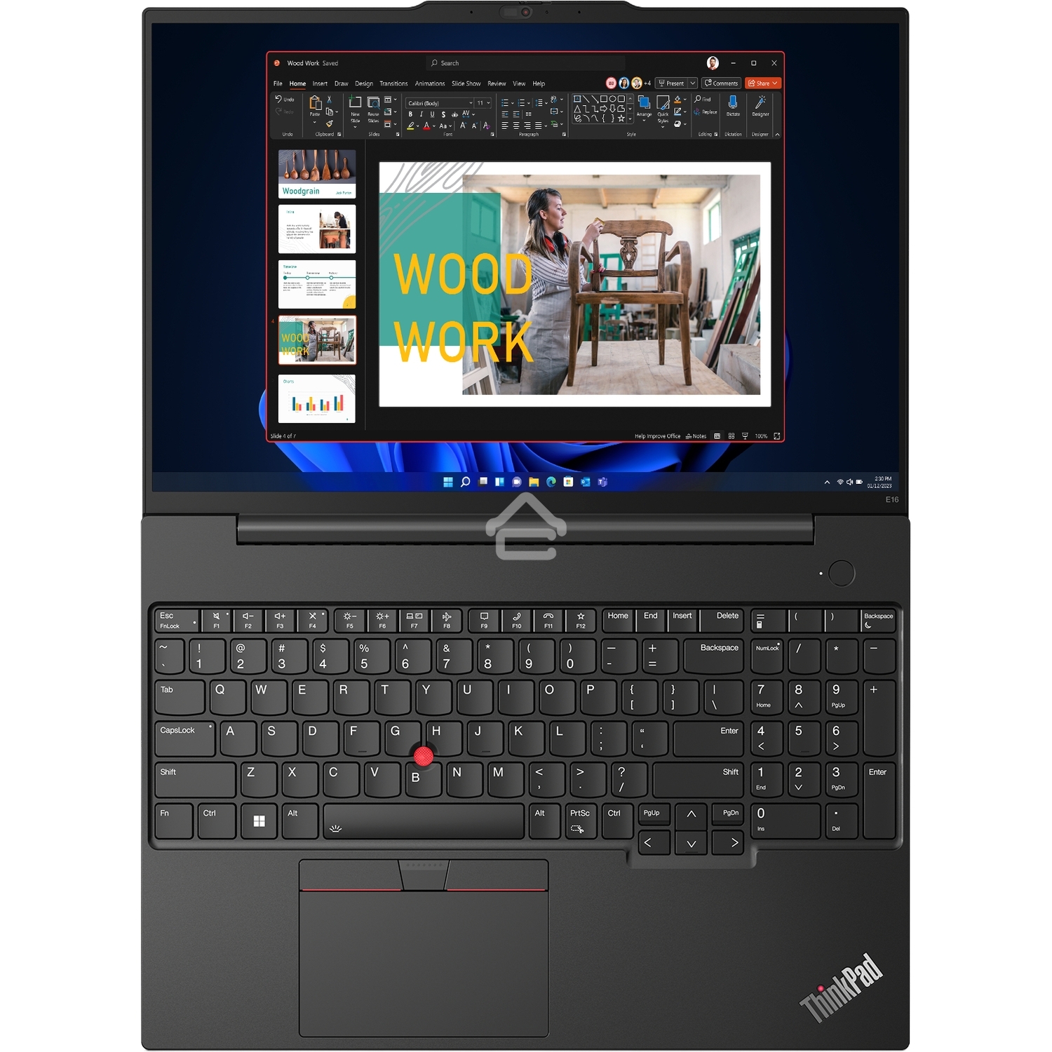 Ноутбук Lenovo ThinkPad E16 G2 Ryzen 7 7735HS 16Gb SSD512Gb AMD Radeon 16