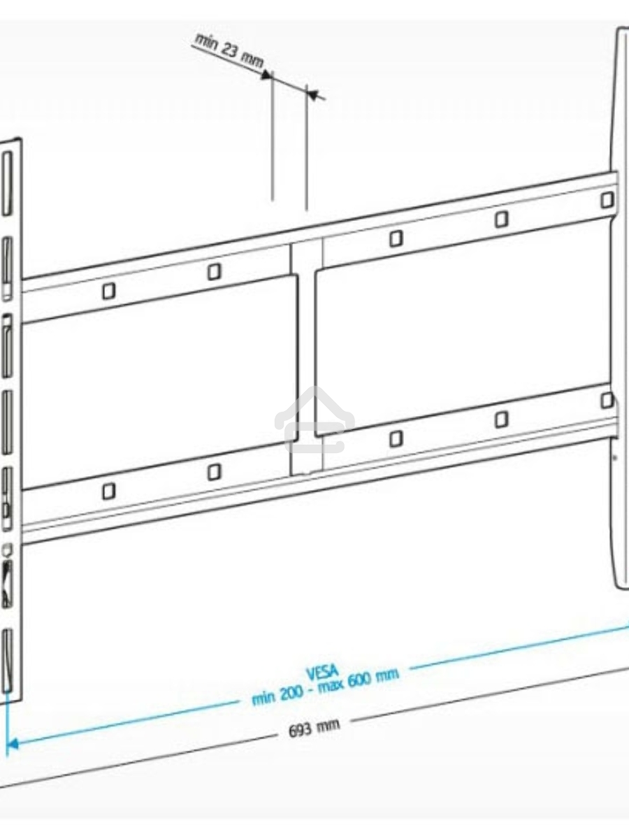 Кронштейн для телевизора Holder LCD-F6607 черный 42