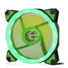 Вентилятор для корпуса Crown CMCF-12025S-1232 черный/зеленый, 120 мм, 1650 об/мин, 23 дБ, 3 pin