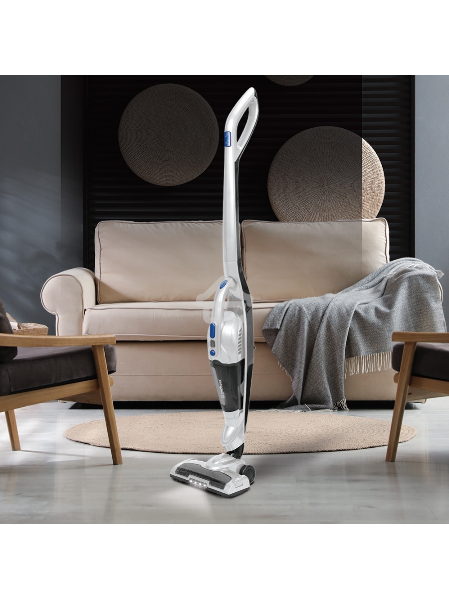 Пылесос вертикальный циклонного типа аккумуляторный Endever SkyClean VC-300, бело-черный, 4 шт,уп