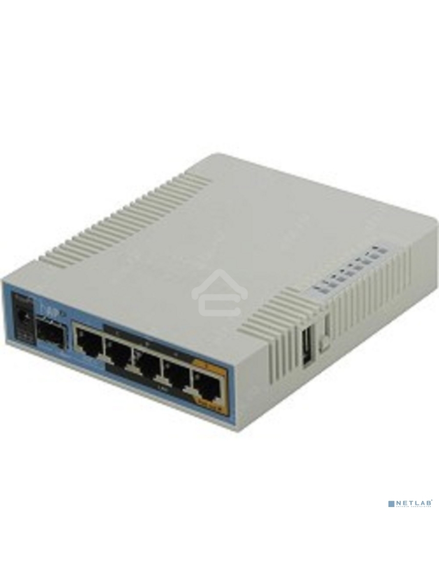 Сетевое оборудование MikroTik RB962UiGS-5HacT2HnT Роутер 2.4+5ГГц, 802.11a/b/g/n/ac, 5x Ethernet 1G, 1x SFP