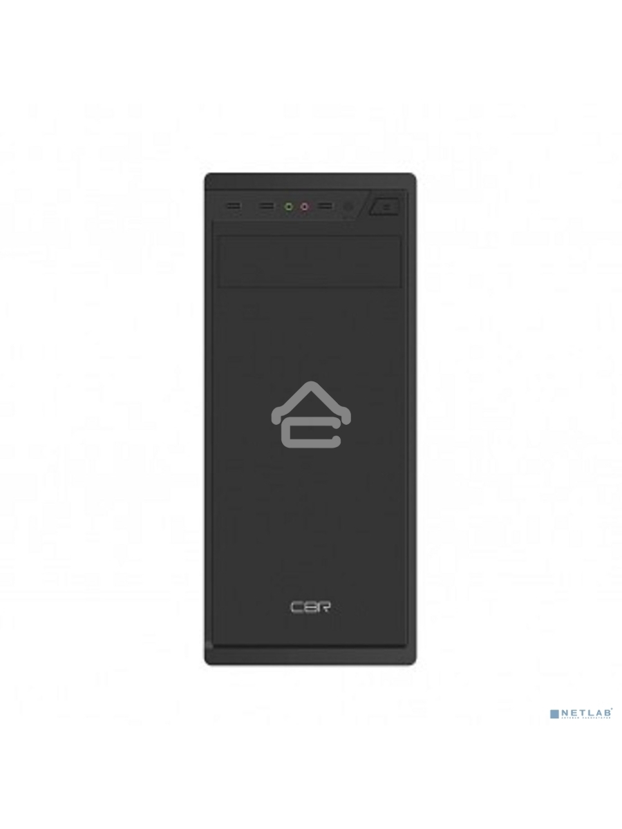 Компьютерный корпус CBR PCC-ATX-J02-450W ATX Miditower J02, c БП PSU-ATX450-12EC, 2*USB 2.0, HD Audio+Mic, Black