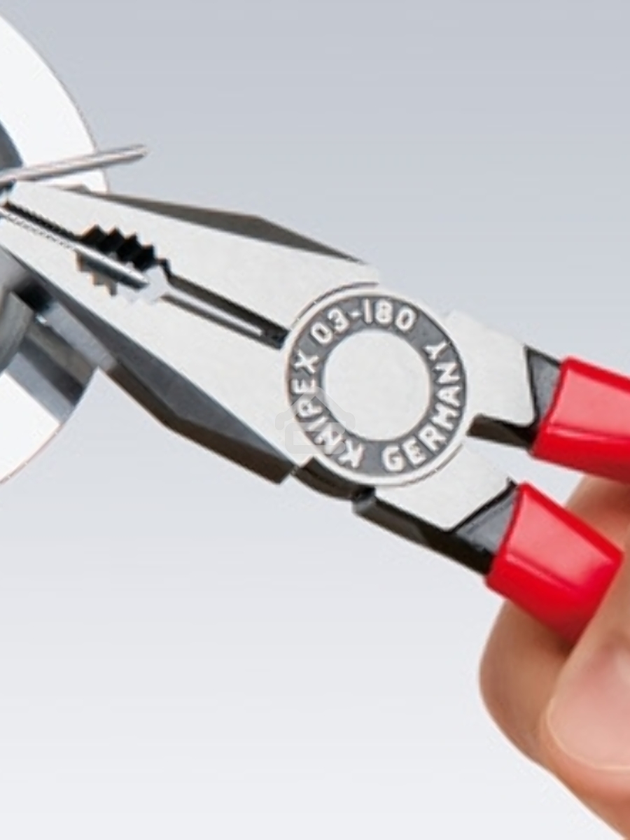 Пассатижи KNIPEX 0302180180мм ручки с двухцветными многокомпонентными чехлами