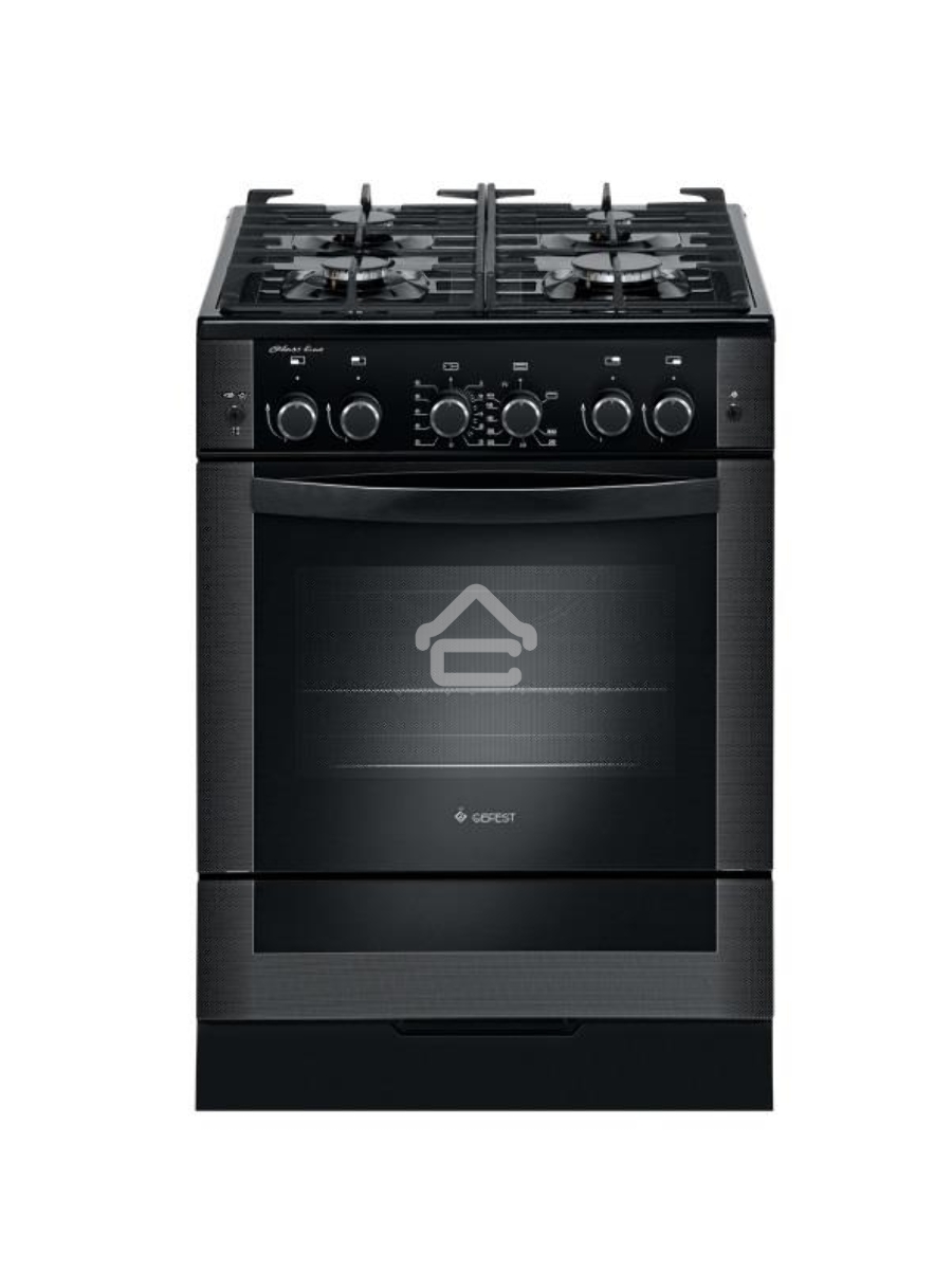 Плита газовая Gefest ПГ 6500-02 0044 черный, конфорок 4 шт, духовка 52 л, 60 см x 85 см x 60 см