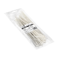 Стяжка (хомут) нейлоновая ExeGate CV66-150x3.6W (нейлон 6.6, 150x3.6 мм, неоткрывающаяся, halogen free, -40°C - +85°C, белая, 100 шт)