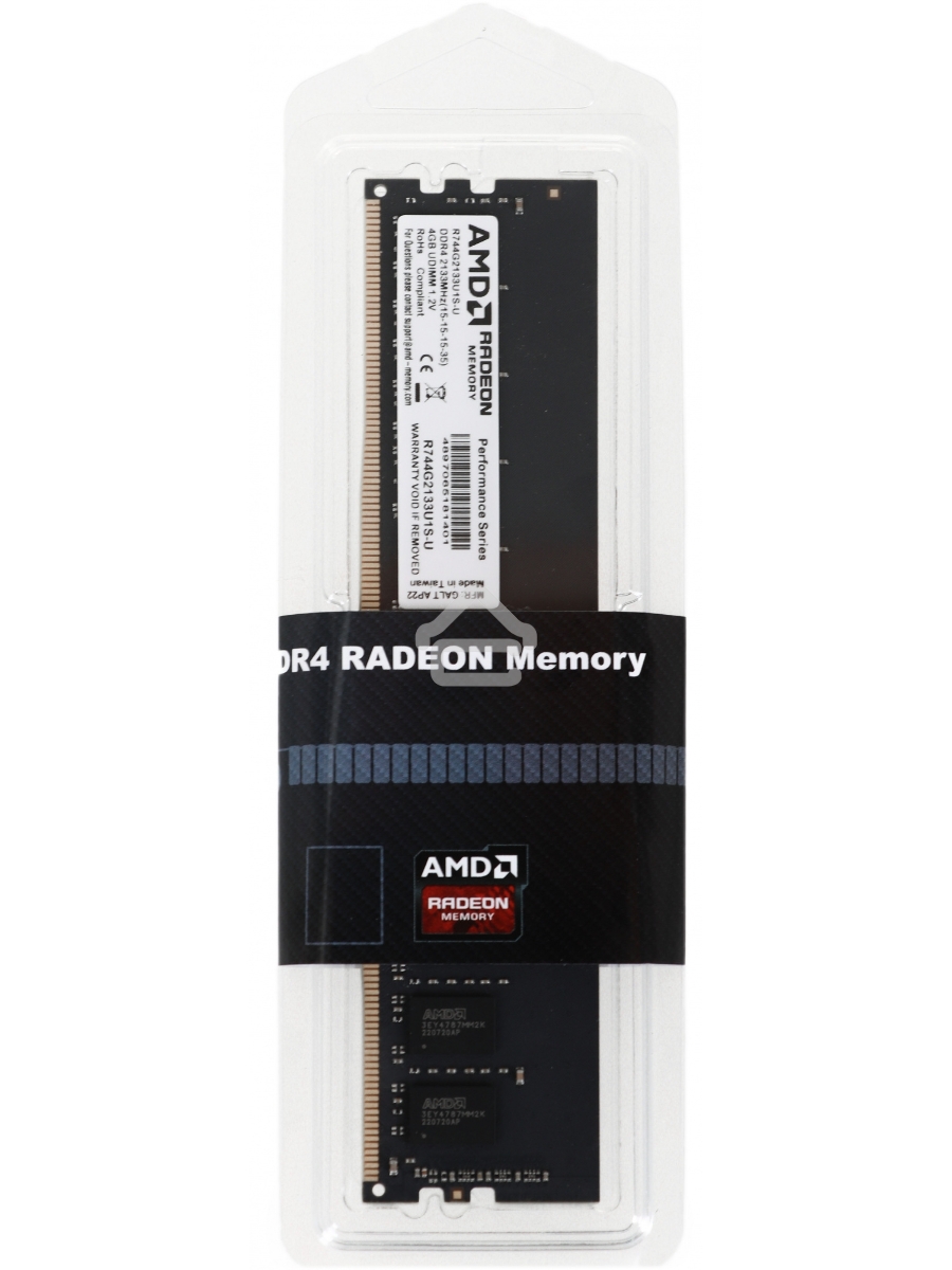 Оперативная память AMD Radeon R7, DDR4, 4GB (1x4 GB), 2133 MHz, CL15, DIMM