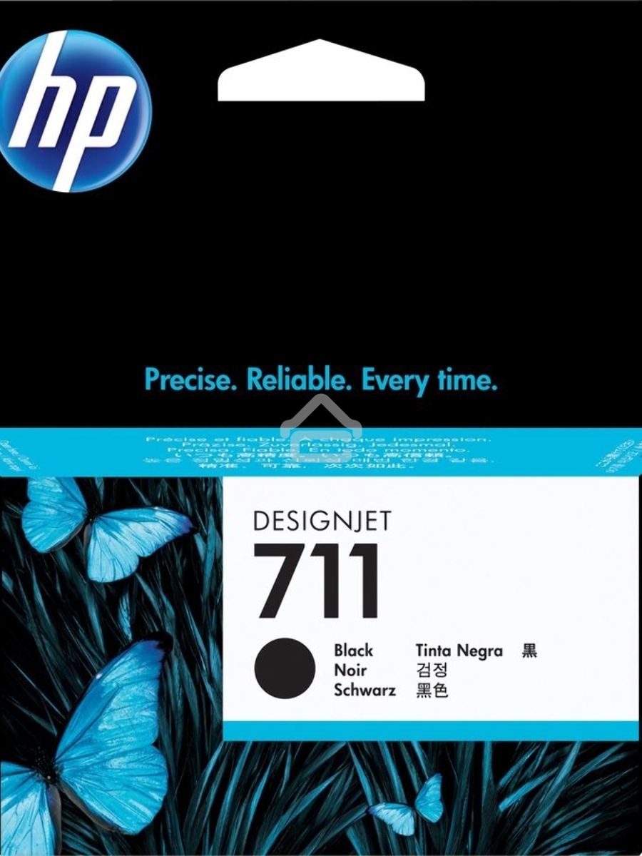 Картридж струйный HP №711 CZ129A черный для HP DJ T120/T520 (38мл)