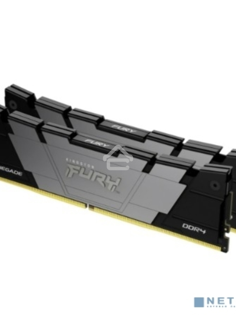 Оперативная память Kingston Fury Renegade, DDR4, 32GB (2x16GB), 3200MHz, CL16, DIMM, с радиаторами, серый/черный