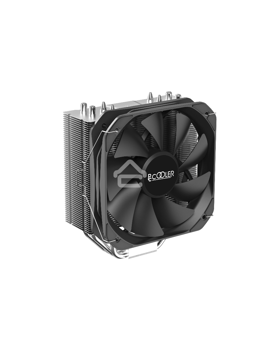 Кулер PCCooler Paladin 400 S115X/1200/1700/AM4 (20 шт/кор, TDP 200W, 130mm PWM FAN, 4 тепловые трубки 6мм, 800-1600RPM, 18-28,6dBa)