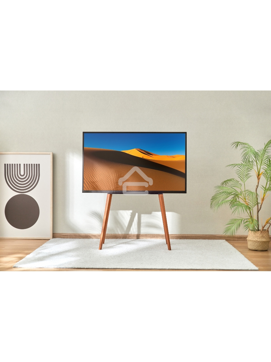 Подставка для телевизора Cactus CS-ST3644BKWN черный/орех 43