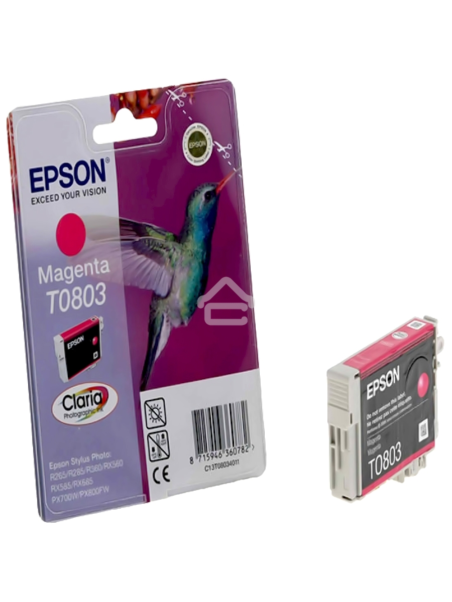 Картридж струйный Epson C13T08034011 пурпурный (330 стр.) для Epson St Ph P50/PX660/PX720WD