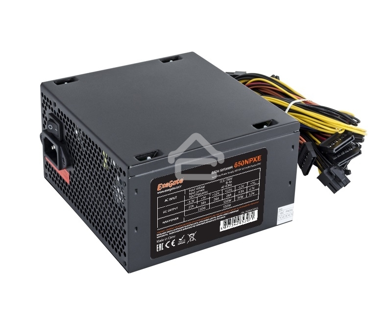 Блок питания ExeGate 650NPXE (EX264476RUS-PC), 650Вт, 120мм, черный