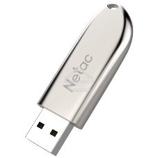 Флешка USB Netac U352 128Gb <NT03U352N-128G-20PN>, USB 2.0, с колпачком, металлическая