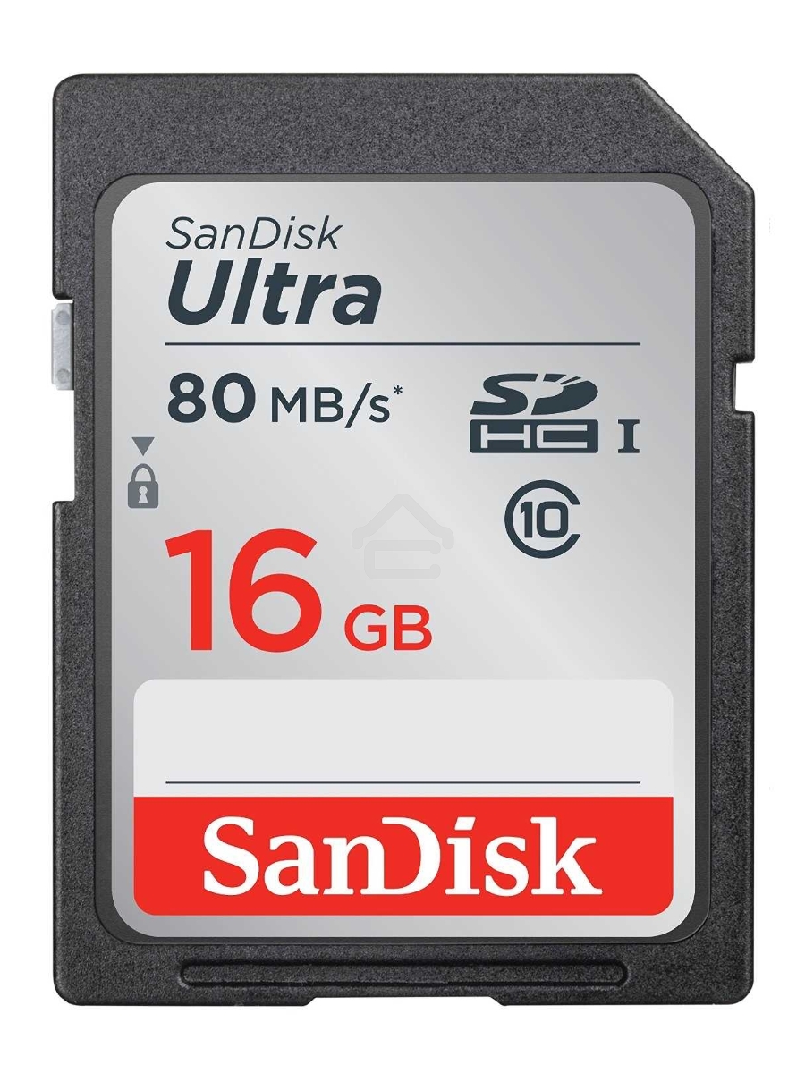 Флеш карта SDHC 16Gb Class10 Sandisk SDSDUNC-016G-GN6IN Ultra 80