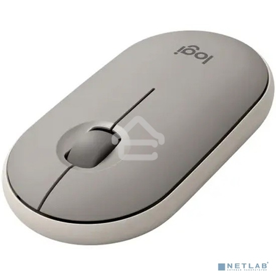 Мышь беспроводная Logitech Pebble M350 серый, 1000 dpi, радиоканал, Bluetooth, USB, кнопки - 3