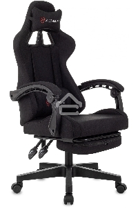 Кресло игровое Zombie Shadow черный Neo Black с подголов. крестов. пластик подст.для ног пластик черный