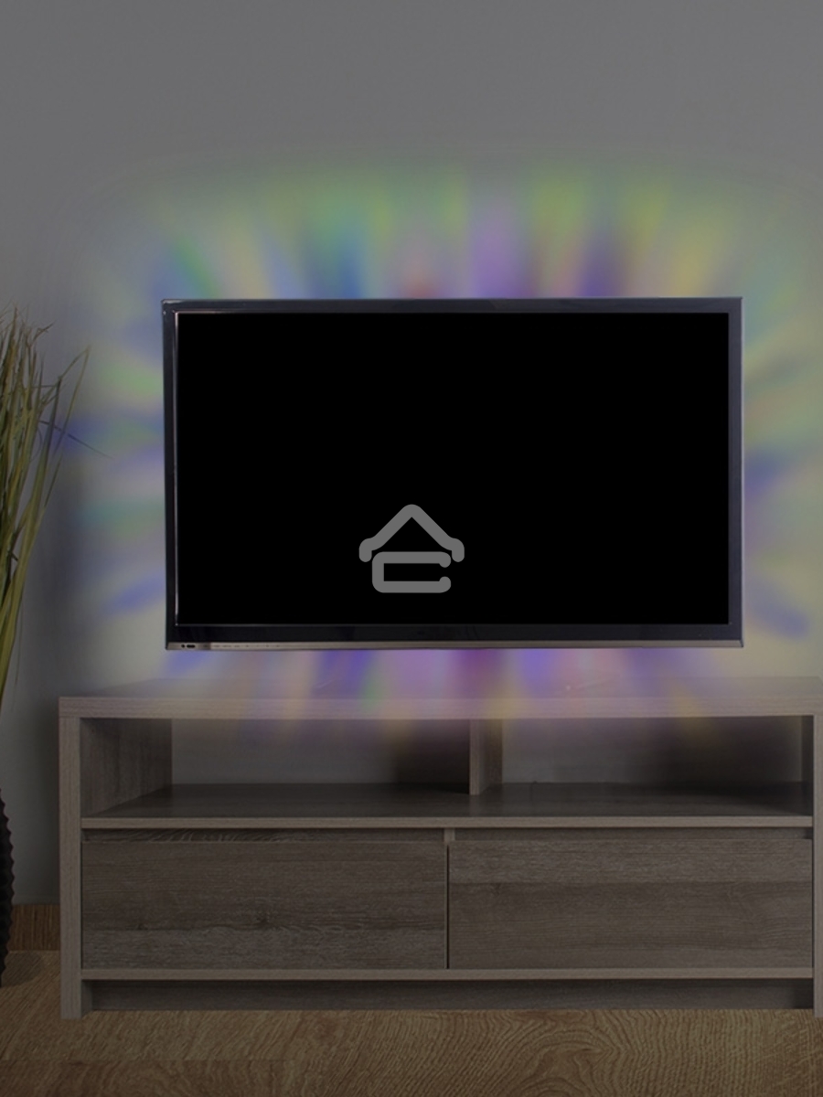 Лента LED с USB коннектором 5 В, 10 мм, IP65, SMD 5050, 60 LED/m, цвет свечения RGB