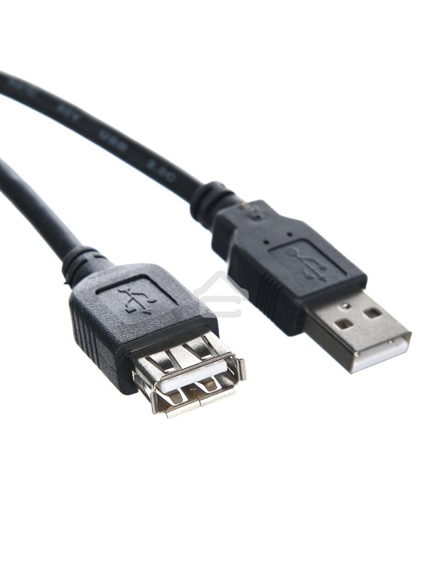 Кабель удлинительный TELECOM USB2.0 <Am-->Af> 1,5 м черный <TUS6990-1.5M>