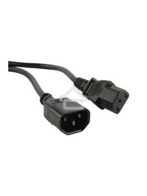 Кабель питания монитор-компьютер Hyperline PWC-IEC13-IEC14-5.0-BK IEC 320 C13 - IEC 320 C14 (3x0.75) 5м