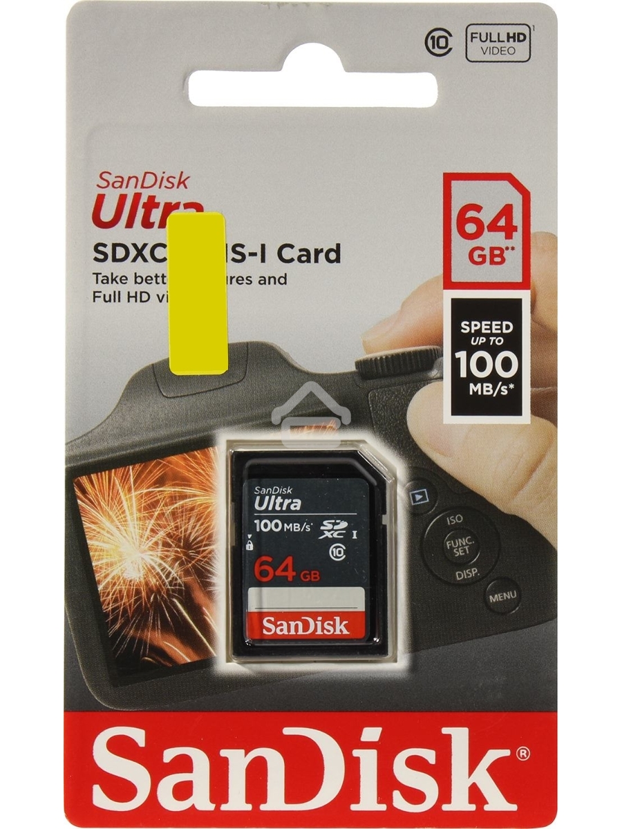 Карта памяти SDXC 64GB UHS-I SDSDUNR-064G-GN3IN SANDISK
