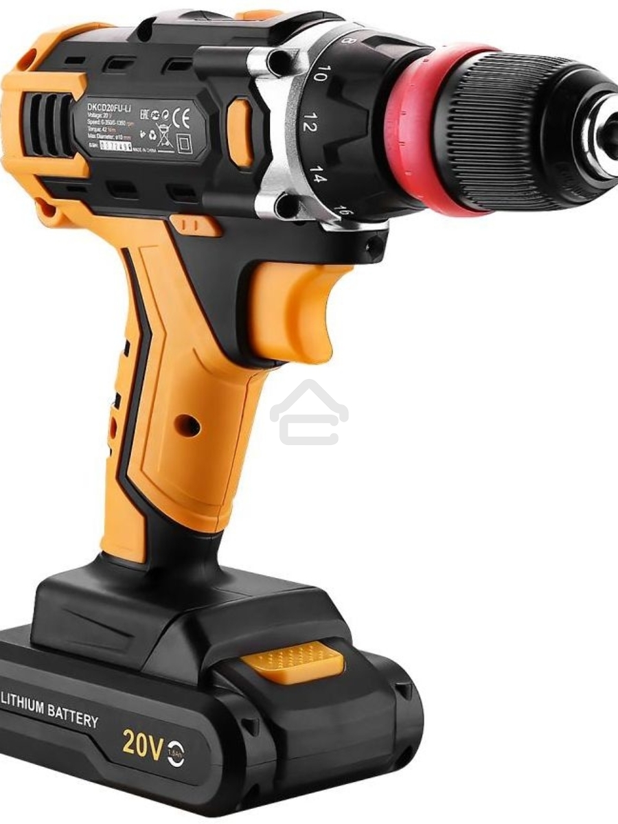 Дрель-шуруповерт Deko DKCD20FU-Li 063-4176, Аккумуляторная, 20В