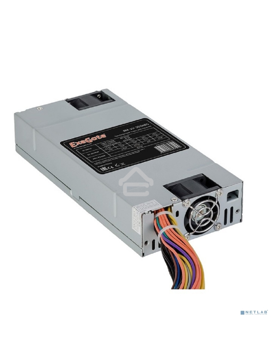 Серверный блок питания350W Exegate <ServerPRO-1U-350ADS> APFC, унив. для 1U, 24pin,2x(4+4)pin,3xSATA,3xIDE