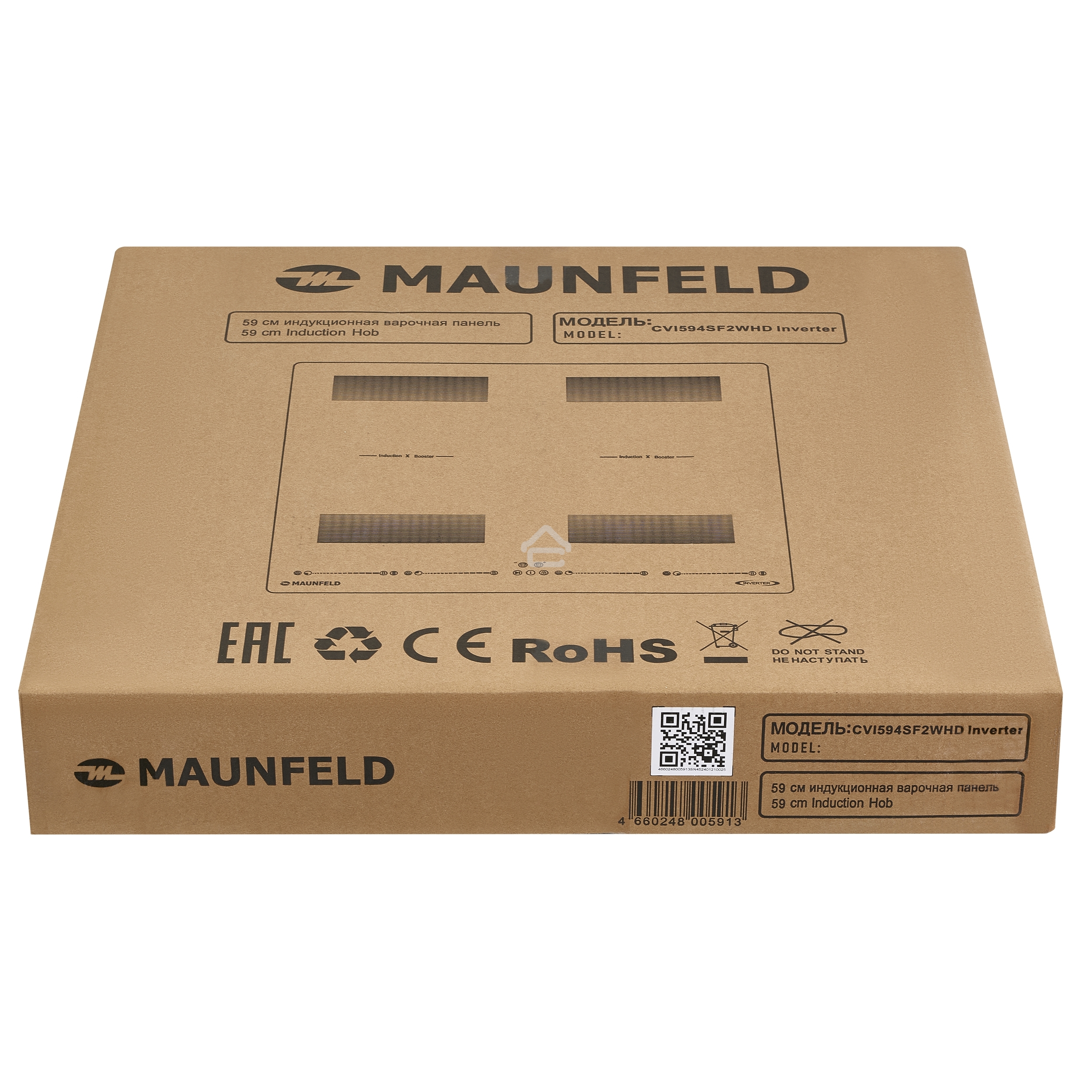 Индукционная варочная панель Maunfeld CVI594SF2WHD Inverter