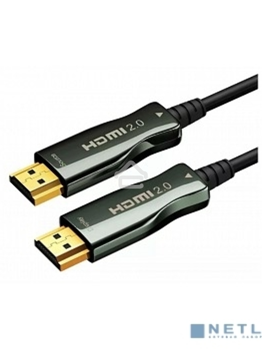 Кабель HDMI AOC-HM-HM-20M Wize, оптический, 20 м, 4K/60HZ, v.2.0, ARC, 19M/19M, черный, коробка