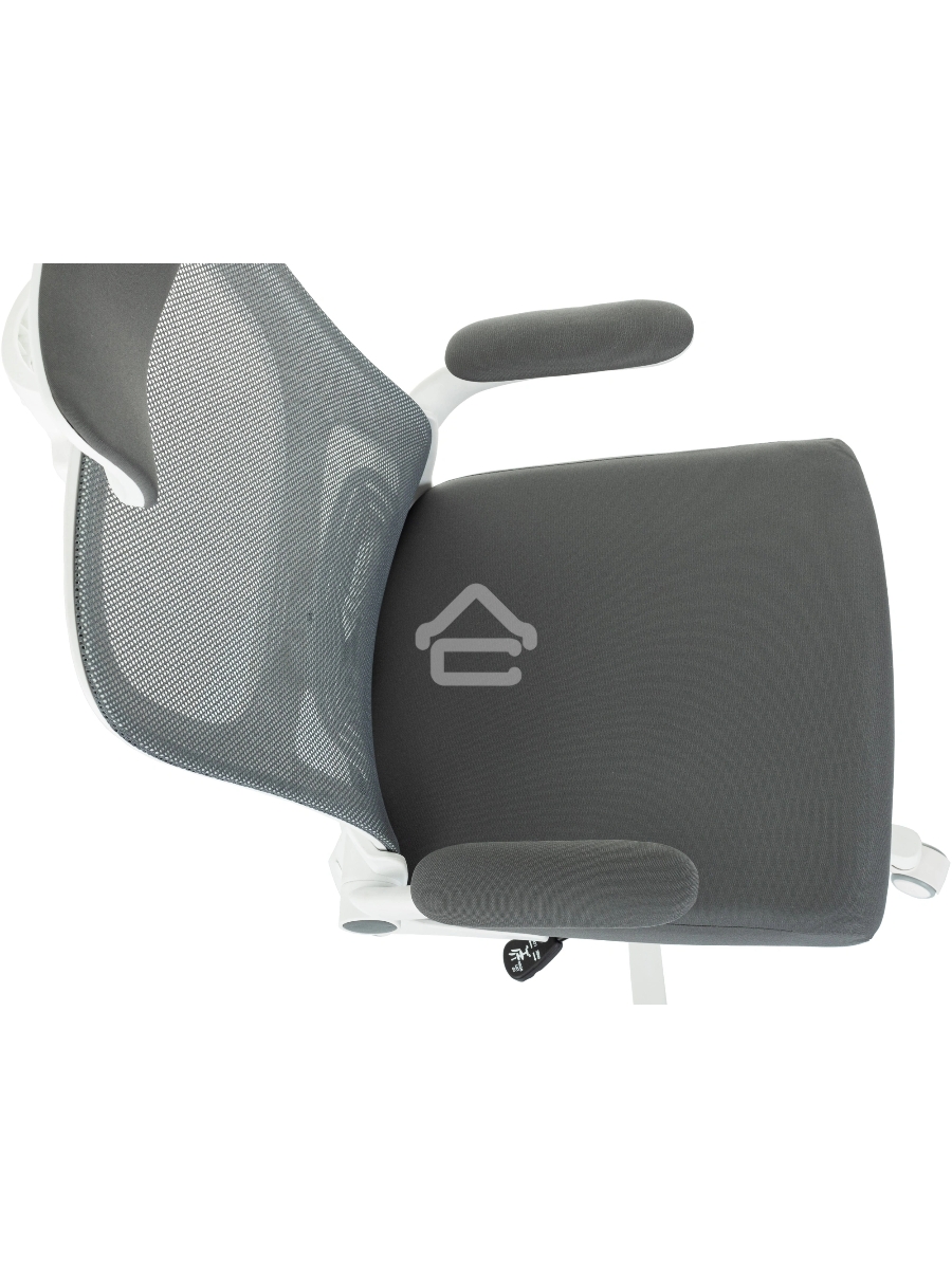 Кресло компьютерное Бюрократ ASTER NH-W TW-04 Neo Grey темно-серый, сетка/ткань, с подголов. крестов. пластик, пластик белый