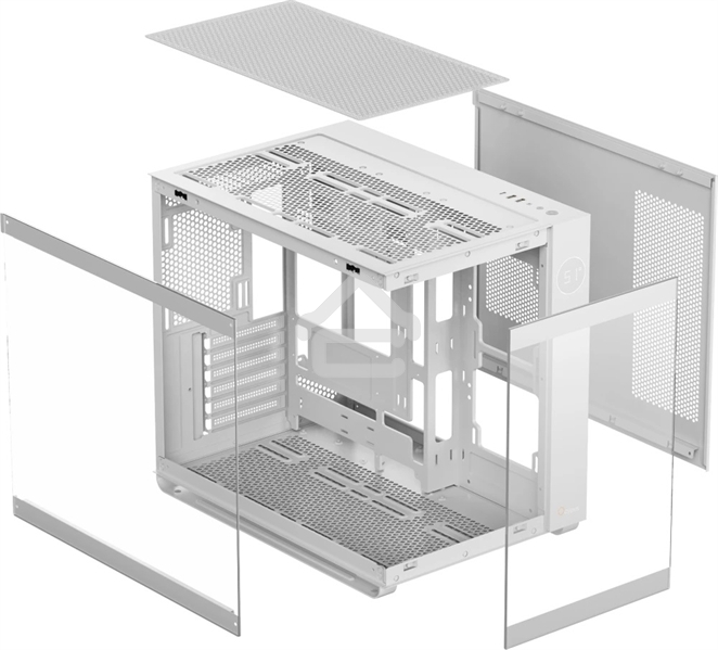 Компьютерный корпус Ocypus Iota C70 WH ARGb ATX/win/белый/6 ARGb fans/no PSU/Tempered Glass