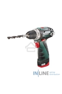 Дрель-шуруповерт Metabo PowerMaxx BS 600080500, Аккумуляторный, 12В, 2 АКБ