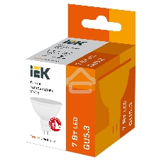 Лампа cветодиодная Iek LLE-MR16-7-230-30-GU5 ECO MR16 софит 7Вт 230В 3000К GU5.3 IEK