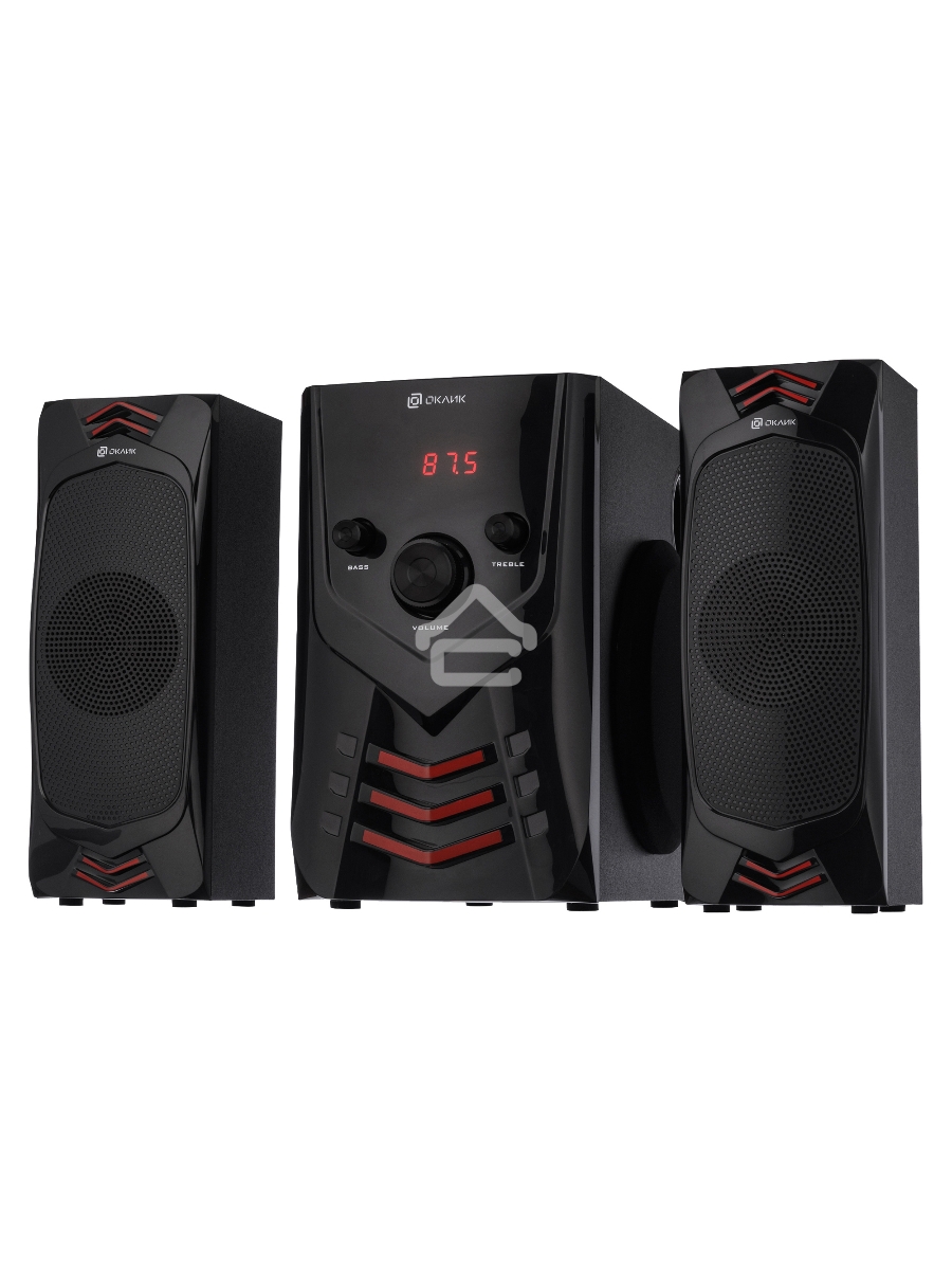 Колонки Oklick OK-432 2.1 черный 25Вт