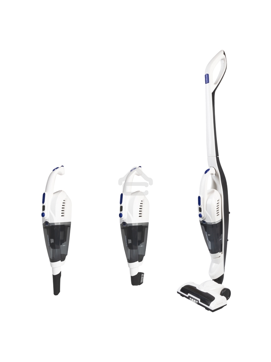 Пылесос вертикальный циклонного типа аккумуляторный Endever SkyClean VC-300, бело-черный, 4 шт,уп