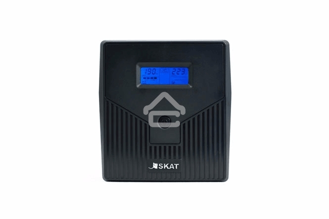 Источник бесперебойного питания SKAT-UPS 1000/600 ИБП 220В 600Вт 2 АКБ 7Ач внутр. меандр. стабилизация напряжения