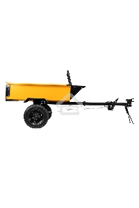 Прицеп для мотоблока TT-500, оцинк., груз. 500 кг, рег. сцепка, колеса 4.00-10, в упаковке  Denzel