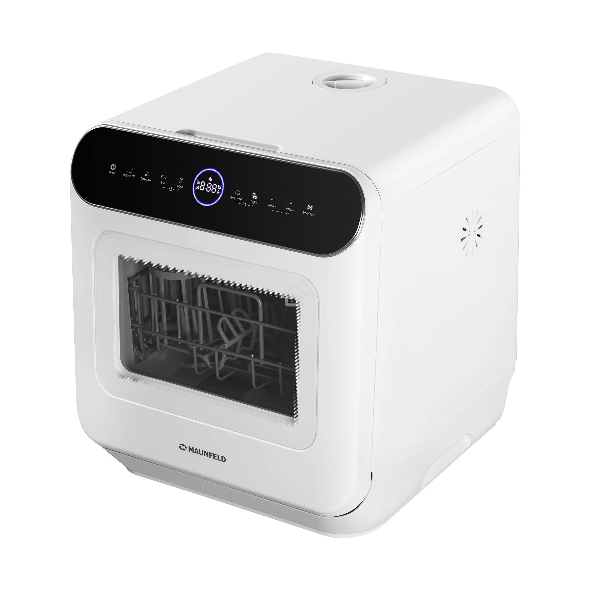 Посудомоечная машина Maunfeld MWF07IM, белый, 42 см, 3 компл., 58 дБ, класс B