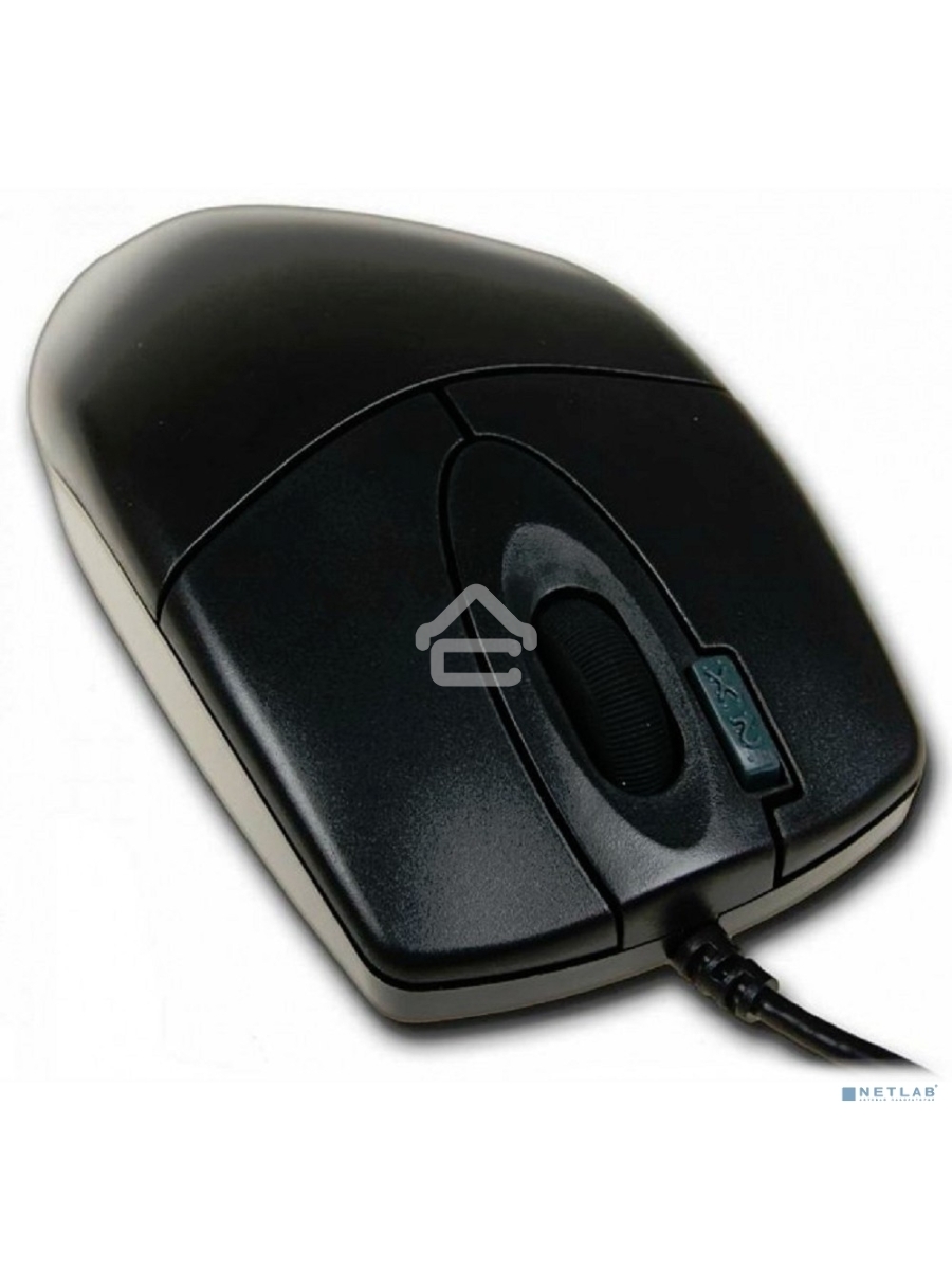 Мышь проводная A4Tech OP-720 черный, 1200 dpi, USB, кнопки - 3