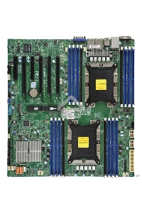Материнская плата Supermicro MBD-X11DPI-N-B, LGA 3647, Intel C621, 16xDDR4, 14xSATA, 1xM.2, 6xPCI-E 3.0 (x16, x8), 2x 1Gb LAN, 1xVGA, 4xUSB-A 2.0, 3xUSB-A 3.2 Gen 1, 2xCOM, E-ATX, Bulk
