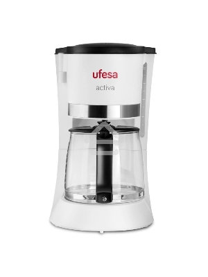 Кофеварка капельная Ufesa CG7123 ACTIVA белый, исп. кофе - молотый, 1.5 л, 800 Вт.