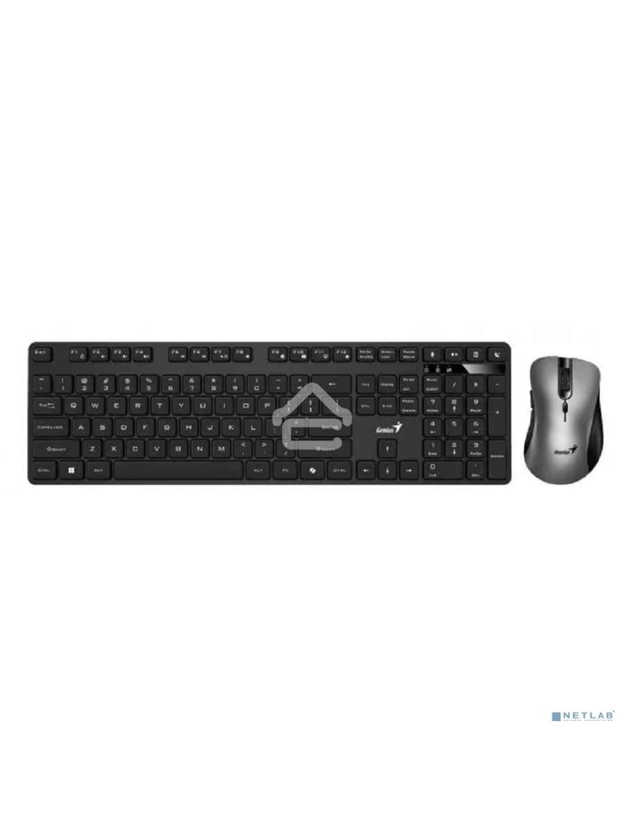 Комплект клавиатура + мышь беспроводной Genius KM-8216S, 2.4GHz, KM-8216S + Ergo 8100S AI