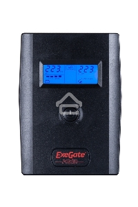 Источник бесперебойного питания Exegate Power  Smart ULB-800 LCD <800VA, Black, 2 евророзетки, USB>