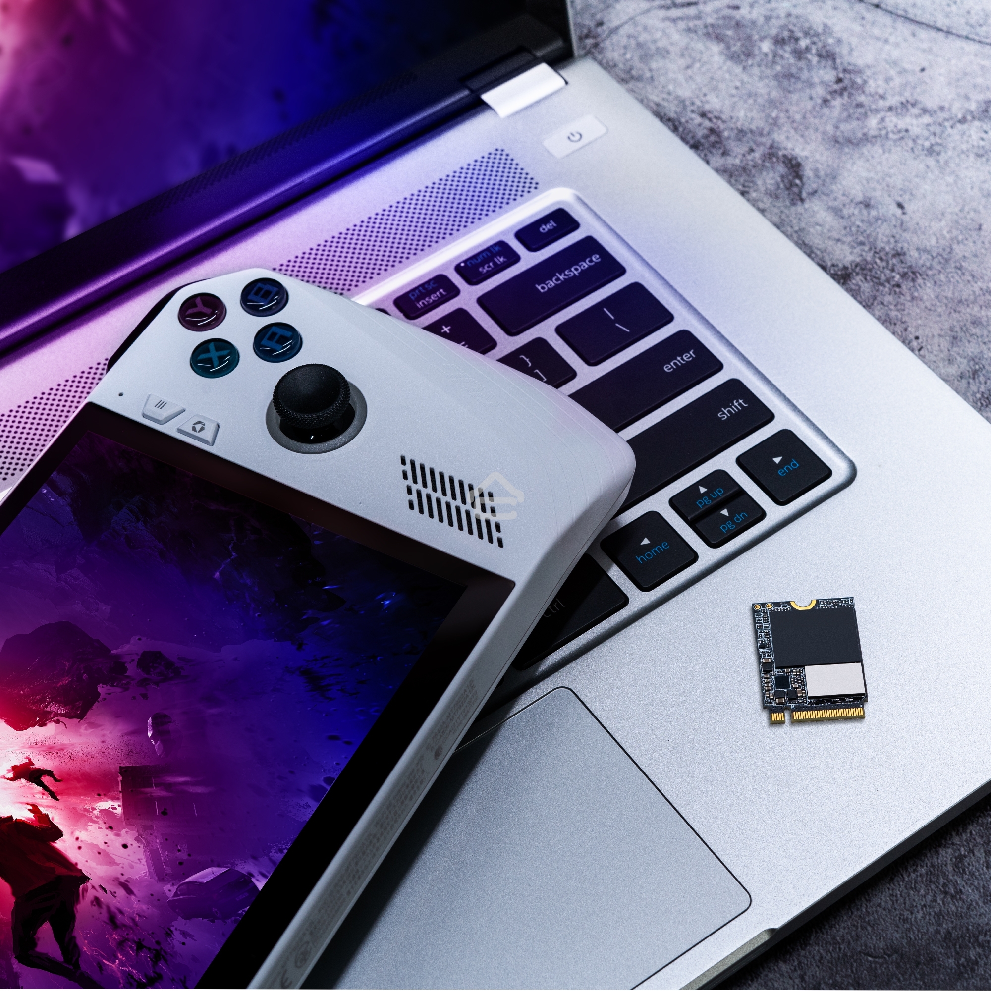 Накопитель SSD NVMe ADATA XPG GAMMIX S55, 512Gb, PCIe 4.0 x4, 2230, R/W 5000/3000 Мбайт/сек