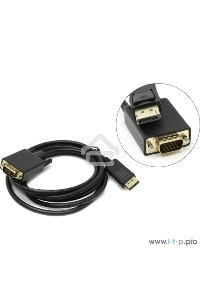 Кабель-переходник DisplayPort --> VGA_M/M 1,8м VCOM <CG607-1.8M>