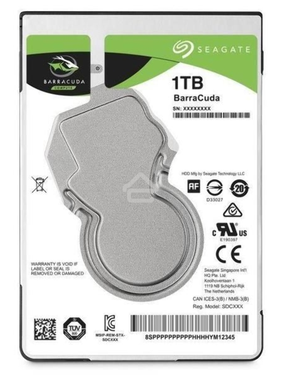 Жесткий диск Seagate HDD Mobile Barracuda25 Guardian (2.5'/ 1TB/ SATA 6Gb/s/ rmp 7200)